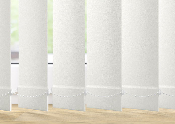 Shimmer (Blackout), Crystal White - Vertical Blind - Image 4